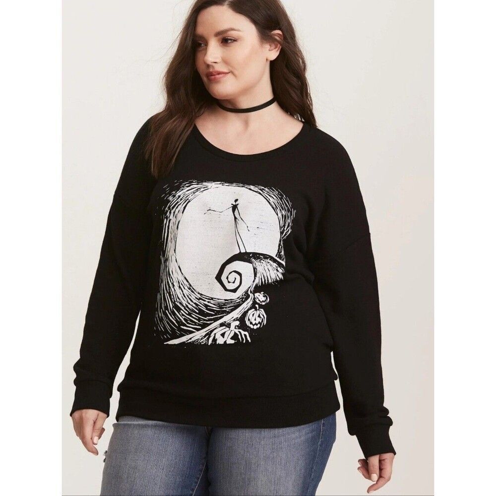 Torrid 1 Nightmare Before Christmas Graphic Sweatshirt 3977-